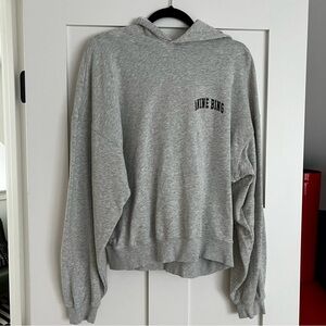 Anine Bing Alec Hoodie in Heather Grey